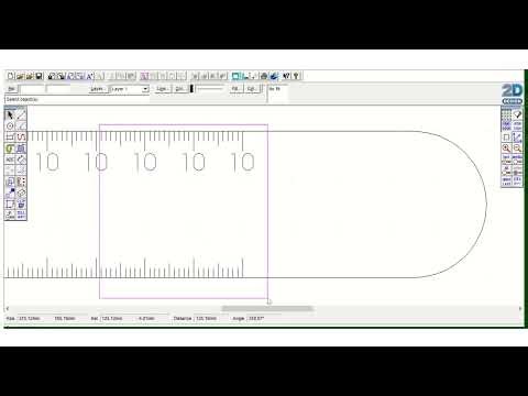 How to use 2D Design CAD software to design a 15cm ruler ready for LASER CUTTING