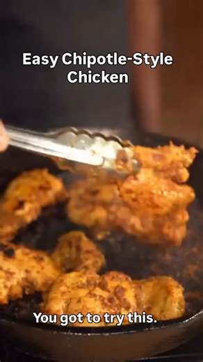 2.7K views · 5 comments | Easy Chipotle-Style Chicken Recipe by...