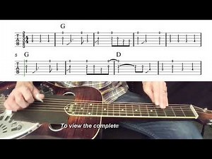 Dobro Lessons with Joe Wilson - Roll In My Sweet Baby's Arms (Step By Step, GBDGBD tuning)