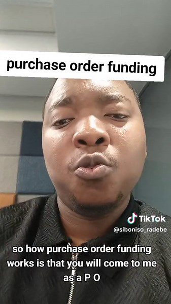 Lets talk purchase order funding