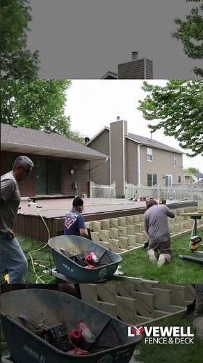 Deck tear out and installation in under a minute