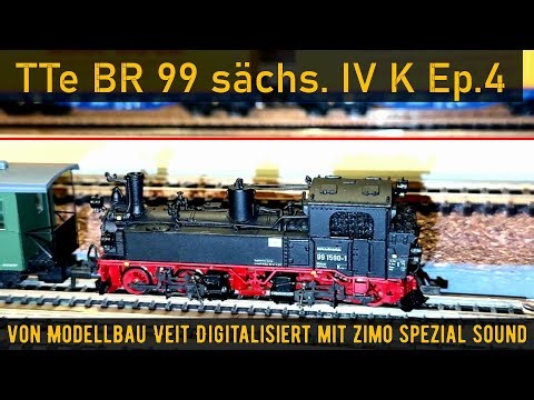 105# TTe sächs. IV K Modellbau Veit mit Licht, Rangierlicht, Zimo Henning Sound by tokaalex, Staco4