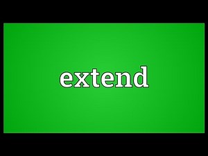 Extend Meaning