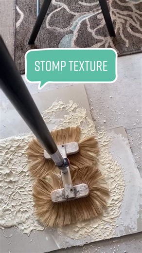 Stomp Texture Brush Techniques for DIY Drywall Projects