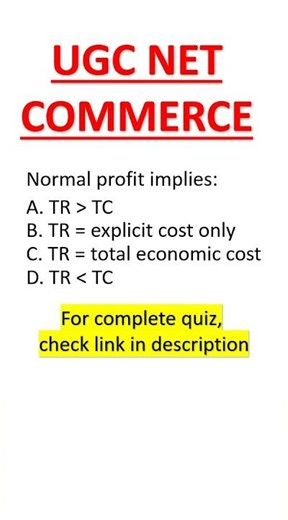 UGC NET Commerce 2026 |MCQs with Answers #ugcnet2026 #ugcnet #ugcnetcommerce #exam #exampreparation