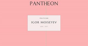 Igor Moiseyev Biography | Pantheon