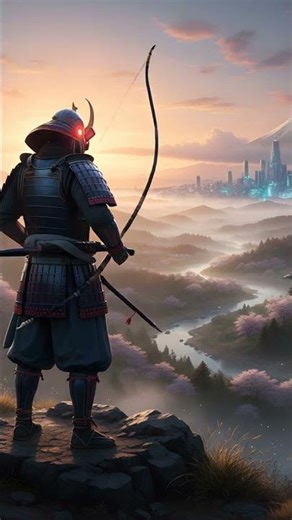 ⚔️🤖 Samurai Transforms into a Robot! Epic Cyber Warrior Morph 🔥✨ #Shorts