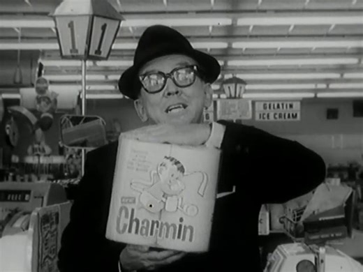 Early 1960s Floating Charmin toilet tissue TV commercial