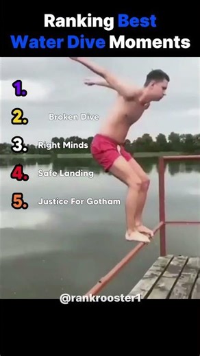 Ranking Best Water Diving Moments 😭