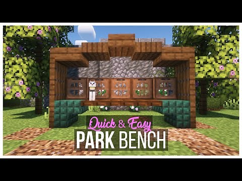 How to Make a Garden Bench | Minecraft Tutorial