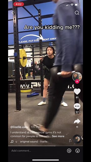 Filming in the gym does NOT give you priority over others. #MYOB #gymtok