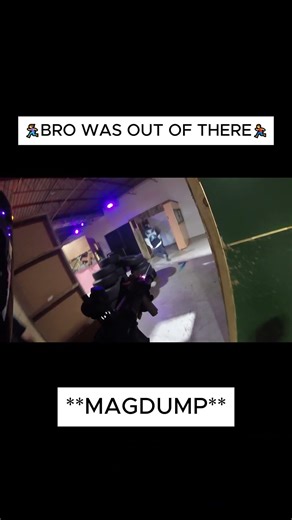 BRO WAS OUT OF THERE🏃‍♂️#magdump #airsoft #milsim #shortvideo #airsoftcqb #military #paintball #ftp
