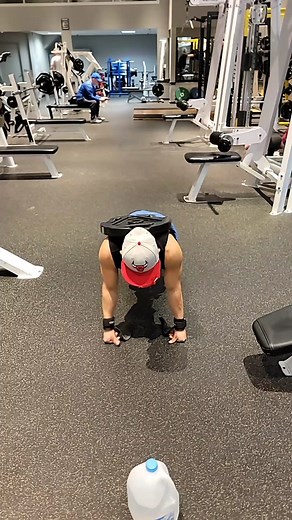 Plank Exercise Demonstration in a Gym