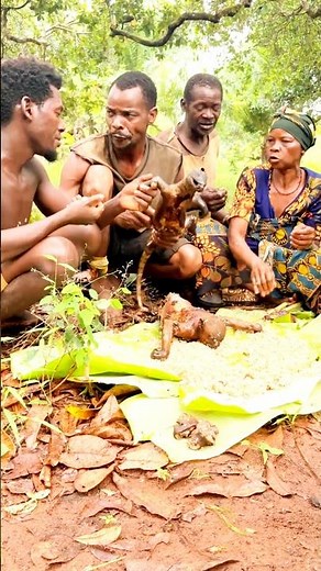 African tribes are enjoying snake soup together with their families #africa #food #familyvlog #reels