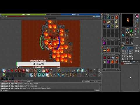 Tibia - Dragon Lair + Naginata Quest [Free 40+] [Thais]