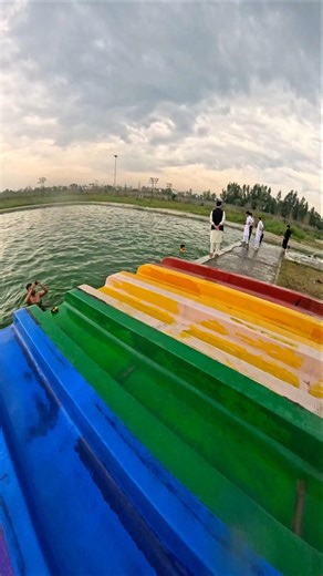 Car Toy Grab Pool Throw Reverse Run Up Waterslide 🇺🇸😂💦 #Shorts