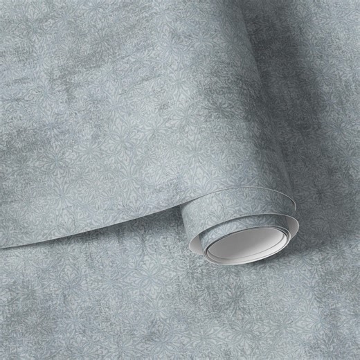 Textured Blue Damask Wallpaper Peel & Stick – Aged Patina Wallpaper, Antique Vintage Wall Mural, Elegant French Country Decor - Etsy