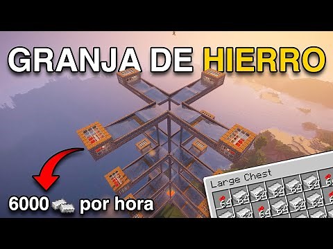 Granja de HIERRO Modular para Minecraft Java 1.21+ | 6000/h