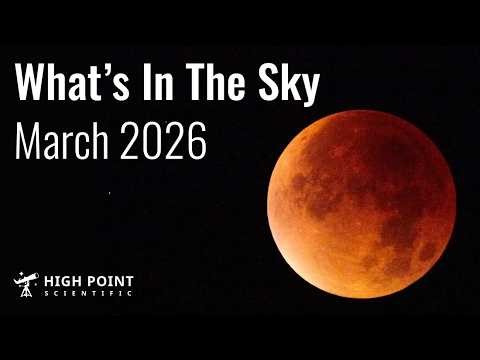 What's in the Sky this Month | March 2026 | High Point Scientific