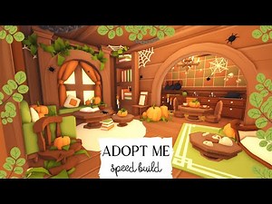 Fall Halloween Tiny House Speed Build 🍁🎃 Roblox Adopt Me!