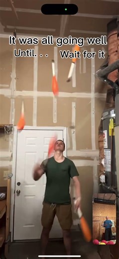 One of my most painful juggling fails, club to the balls #juggling #fail #funny #circus
