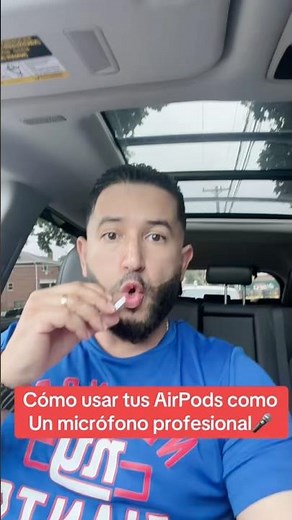 How to use your AirPods as a professional microphone. #airpods #microphone