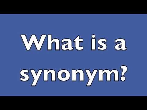 What is a synonym