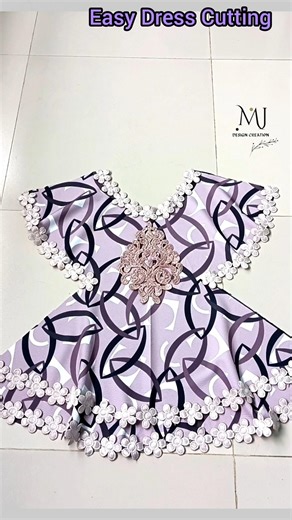 easy dress cutting tutorial#BabyDress #KidsFashion #StylishDress #GirlsDress #DigitalFashion
