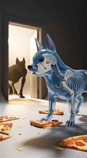 “The Pizza Heist: A Dog’s Guilty Bite” #shorts