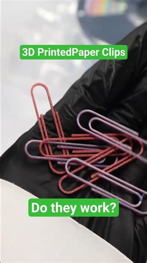 Day 33 of Owning a 3D Printer – Paper Clip 📎 #shorts #3dprinting #maker