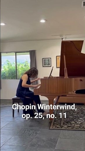 Facing the storm of Chopin’s "Winter Wind" 🎹💨 Live performance of Etude Op. 25, No. 11