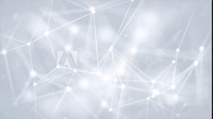 Abstract plexus loop background with connected lines and dots. Wave flow. Plexus geometric effect Big data with compounds. Lines plexus, Medical, Medicine, Science, Technology, Chemistry