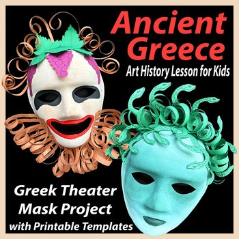 Ancient Greece Art History Lesson – Greek Theater Mask Project