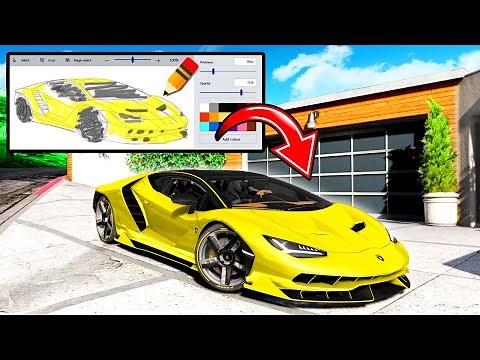 GTA 5 but EVERYTHING I Draw Turns REAL!