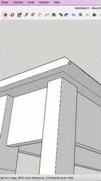 Como diseñar en #Sketchup viseles/rebajes a 45 grados #carpinteria #madera #diseño #emprendimiento