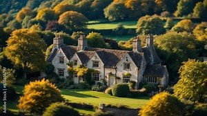 Bibury village UK Stock Video