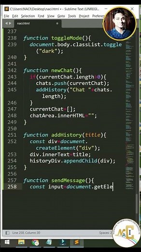 ChatGPT Clone with JavaScript | Dark & Light Mode #chatgpt #ai