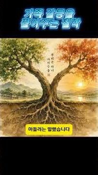 "가족 갈등을 풀어주는 철학"#지혜와심리의숲#지혜#지혜로운삶#성숙한삶#인생후반전##가족갈등 #형제갈등 #다산정약용 #아들러 #인정욕구 #명절갈등Shorts