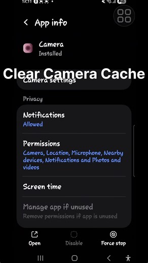 Android Camera Black Screen? Clear Cache (Safe 15s Fix)