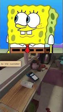 SpongeBob Gets a Job at the Shawarma Stand! 😂 | Roblox Shorts #roblox #memes #funny #gaming