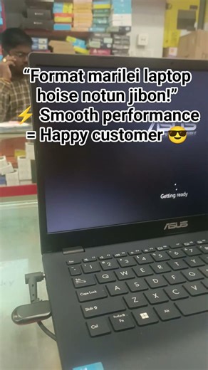 “Format marilei laptop hoise notun jibon!”⚡ Smooth performance = Happy customer 😎