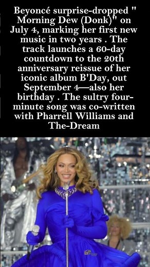Beyoncé Kicks Off B'Day Countdown with Surprise New Single