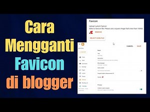 Cara mengganti favicon di blogger dengan gambar logo sendiri
