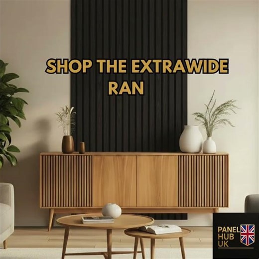 Shop The ExtraWide Slat Premium Acoustic Panel Range From Panel Hub UK