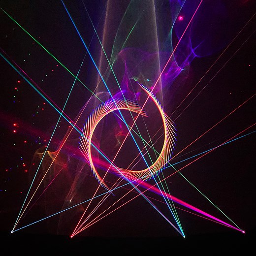 Experience one of the Laser Dome’s live, hour-long laser shows this winter. | Pacific Science Center