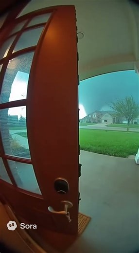 A dog Escapes from Tornado in Last Second | #wildliferescue #ai #aishorts #tornado #sora2