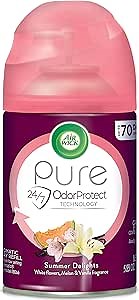 Air Wick Automatic Air Freshener Spray Refill, 1ct, Summer Delights, Odor Neutralization, Essential Oils