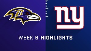 Ravens vs. Giants highlights | Week 6