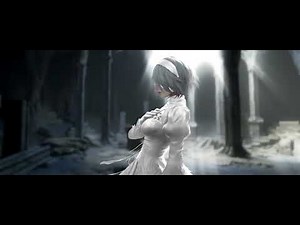 2b In White Nier Automata 4k Live Wallpaper