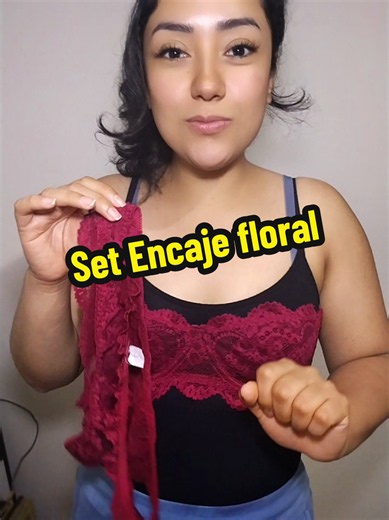 Set de lencería sexy, encaje floral❤️ #lencería #encaje #sexy #ropainterioraesthetic #conjuntosexy